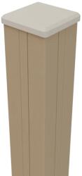  GroJa kerítésoszlop dugóval 240 cm homokszínű