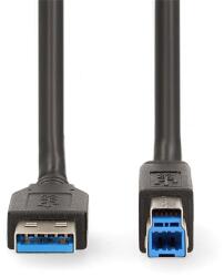 Nedis CCGB61100BK20 USB 3.2 Gen 1 | USB-A Plug - USB-B Plug | 5 Gbps | Placat cu nichel | 2.00 m (CCGB61100BK20)