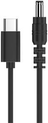 Gigapack Cablu de încărcare 5.5x2.1mm DC - Type-C 12V/1A, 150cm, NEGRU GP-46871 (GP-46871)