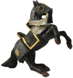 Papo Figurina Papo The Medieval Era - Calul cavalerului cu armura neagra (39276) Figurina
