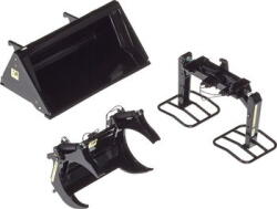 Wiking front loader tools set A black, model vehicle (10738500000) - cel