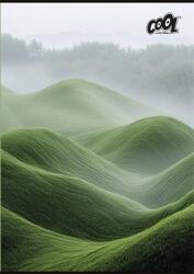 Victoria Тетрадка, с телбод, A4, обикновена, 80 листа, COOL BY VICTORIA "Green Calm
