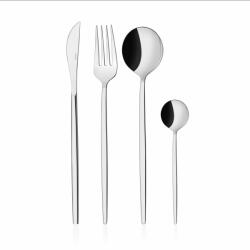  Hermia Cutlery Set (24 Pieces) Chrome Mokka24