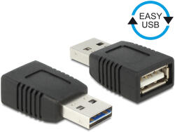 Delock EASY-USB 2.0-A мъжки към USB 2.0-A женски адаптер