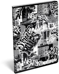 LIZZY Тетрадка, с телбод, А4, карирана, 32 страници LIZZYSULI, "Street Rules" 7500165004 (7500165004)
