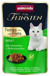 Animonda Vom Feinsten Fines mit Filets Adult Nyúl és csirke filé 85g nedves macskaeledel