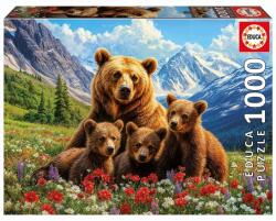 Educa Puzzle Educa de 1000 piese - Urși grizzly în Canada (EDU20553) Puzzle