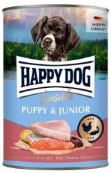 Happy Dog Sensible Puppy Junior Csirke, lazac és burgonya 400 g nedves táplálék kölyökkutyák és fiatal kutyák számára