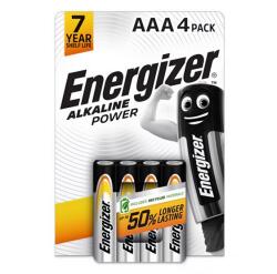 Energizer ALKALINE POWER tartós elem AAA, alkáli, 4db/csomag E300132607/E300132603 (E300132607/E300132603)
