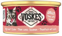 Voskes Jelly Tuna with Salmon 85 g 100% tonhal lazaccal zselében, kiegészítő táplálék macskáknak