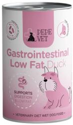 Paka Zwierzaka PEPE Vet Gastrointestinal Low Fat Duck 400 g nedves táplálék kutyáknak, amely támogatja az emésztőrendszert