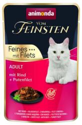 Animonda Vom Feinsten Fines mit Filets Adult Marha és pulykafilé 85g nedves macskaeledel