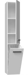 Bathroom cabinet NEL IV 31x30x174 cm, matt white