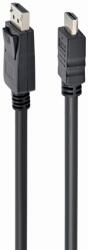 Gembird CC-DP-HDMI-3M DisplayPort to HDMI cable (not bi-directional), 3m, black