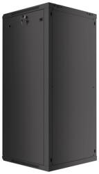 Lanberg wall-mounted installation rack cabinet 19'' 27U 600x600mm black (glass door)