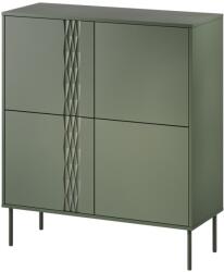 Cama 4D chest of drawers TRESSE 100x40x110 matte green Comoda
