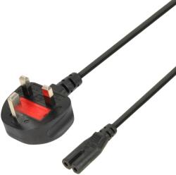iBOX Euro 2-PIN Power Cable Audio-RTV VDE 1.8m UK Plug
