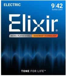  Elixir Strings 12002 - Electric guitar strings, (09-42) NW, 6 pcs