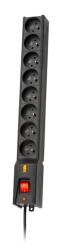 Lestar 1966004062 power extension 5 m 230 AC outlet(s) Indoor Black