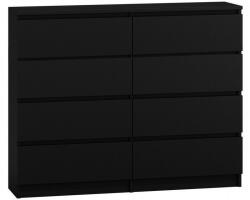 Topeshop M8 120 CZERŃ chest of drawers Comoda