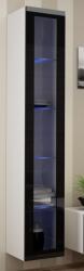  Cama Glass-case VIGO '180' 180/40/30 white/black gloss Bufet