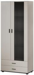  Cama S6 SOHO display cabinet 80x41x192 cashmere + black Bufet