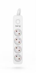 Kerg power strip with switch 4 sockets 1.5m-16A