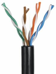  Q-LANTEC KIU5OUTS305Q networking cable 305 m Cat5e U/UTP (UTP) Black