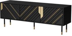  Cama 3D MOUNTAIN TV cabinet 154x40x55 black + gold