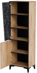  Cama 2D bookcase OVO 50x38xH182.5 oak/concrete Raft