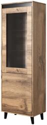  Cabinet NORD 60x38x182.5 cm oak wotan/anthracite Bufet