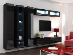  Cama Full cabinet VIGO '180' 180/40/30 black/black gloss Raft