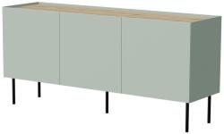 Cama FELLINI chest of drawers 150x40x70 olive + oiled oak top Comoda