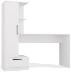  Cosmo Desk + Bookcase Set, White