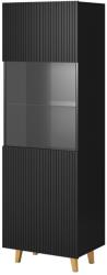  Display cabinet PAFOS 60x40x182 mat black Bufet