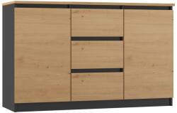 Topeshop 2D3S ANT/ART BA KPL chest of drawers Comoda