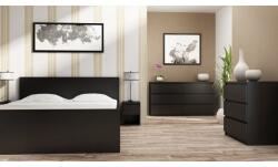 Topeshop M3 CZERŃ chest of drawers Comoda