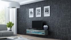  Cama TV stand VIGO NEW 30/140/40 grey/grey gloss