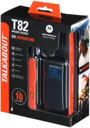 Motorola T82 Twin Pack two-way radio 16 channels Black, Orange Statii radio