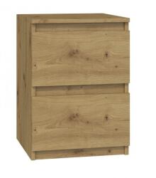  M2 Malwa bedside table 2 drawers Oak Artisan