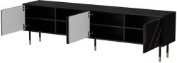  Cama 4D MOUNTAIN TV cabinet 204x40x55 black + gold