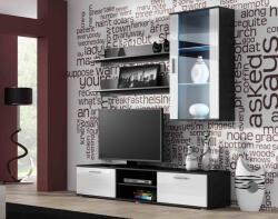  Cama hanging display cabinet SOHO white/black gloss Bufet