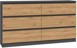Topeshop M6 140 ANT/ART KPL chest of drawers Comoda