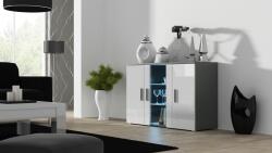 Cama sideboard 120 cm SOHO S7 grey/white gloss Comoda