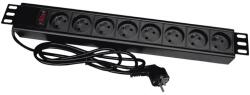 ALANTEC PZ081U3M power extension 3 m 8 AC outlet(s) Indoor Black