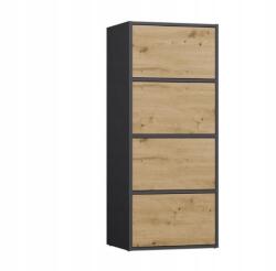  Alma Chest Of Drawers, Anthracite/artisan Oak - elektroshock - 732,90 RON Comoda
