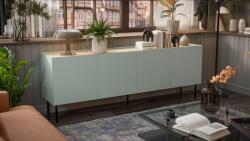 Cama FELLINI chest of drawers 200x40x70 olive + oiled oak top Comoda