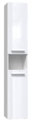 Bathroom cabinet NEL I 31x30x174 cm, white, glossy