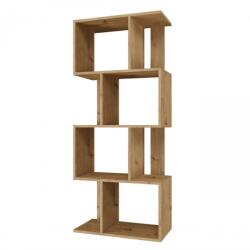  Bookcase FIESTA 4P 59.5x30x140 cm, artisan oak Raft