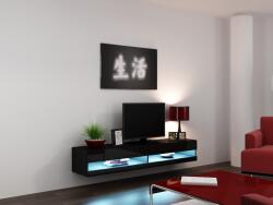  Cama TV stand VIGO NEW 30/180/40 black/black gloss